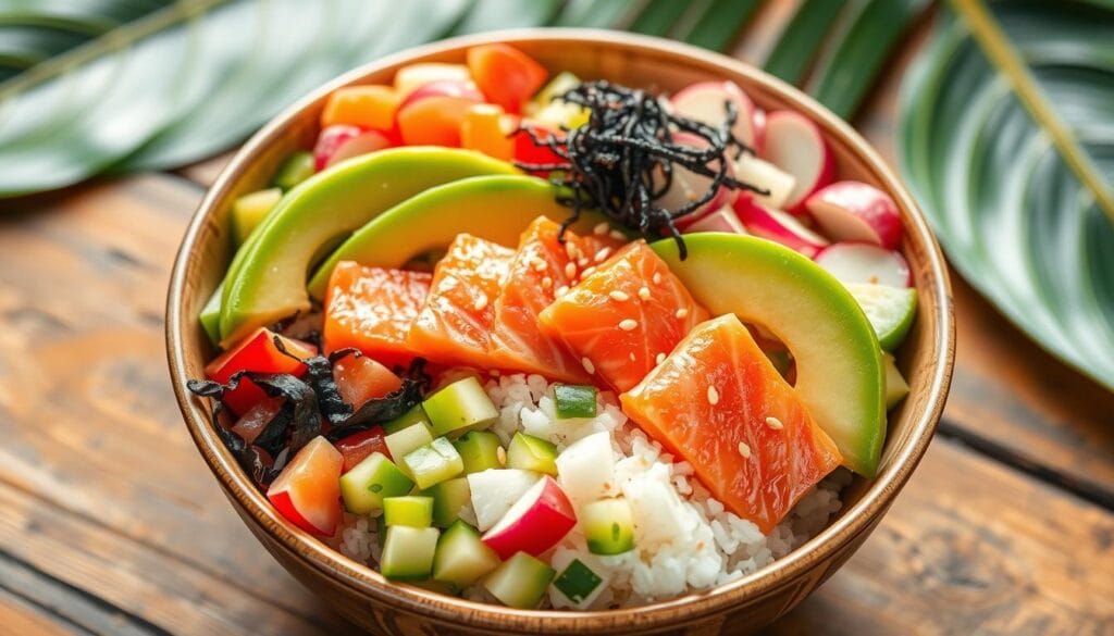 Healthy Salmon Poke Bowl Nutrition