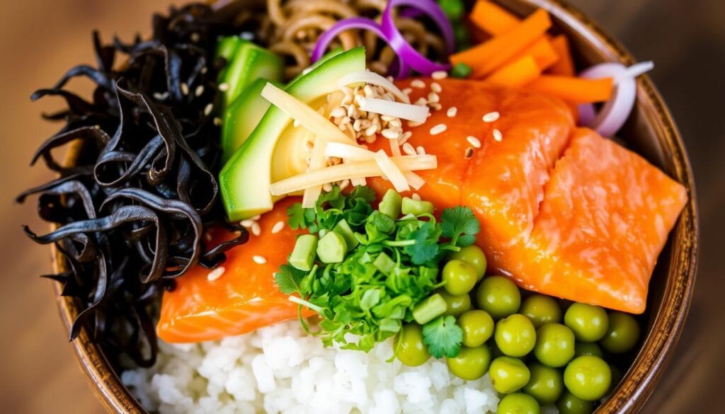 Salmon Poke Bowl Toppings