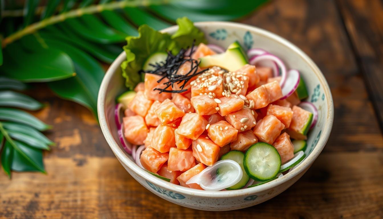 salmon poke salad recipe